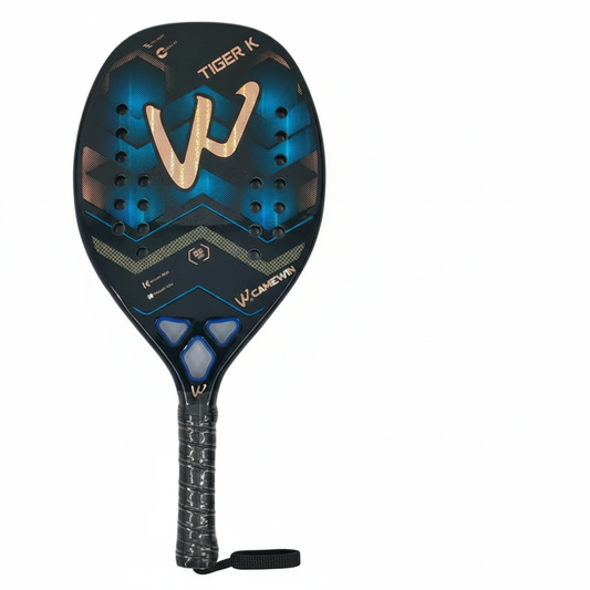Raquette de Beach Padel Pro | Fibre de Kevlar & Surface Rugueuse