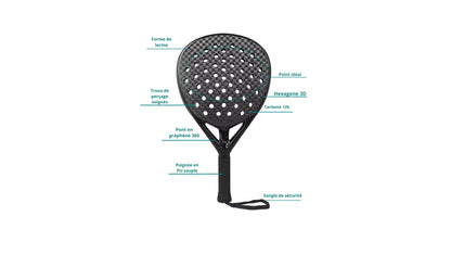 Raquette de padel équilibre parfait entre puissance, précision et légèreté