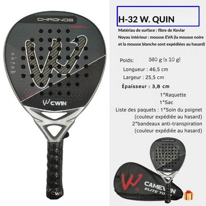 Raquette de Padel EVA Comfort | Fibre de Kevlar Élasticité Maximale