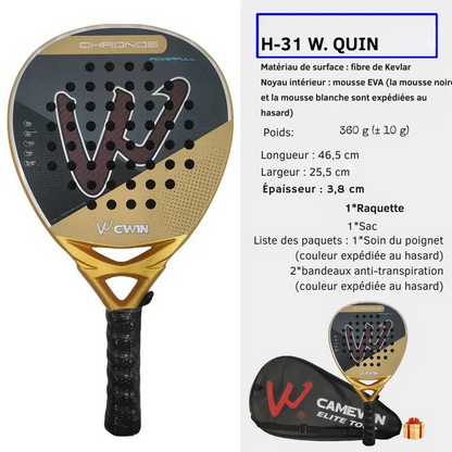 Raquette de Padel EVA Comfort | Fibre de Kevlar Élasticité Maximale