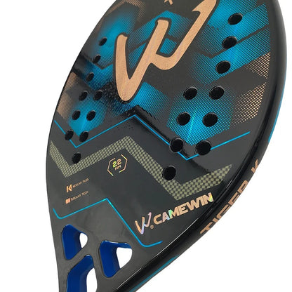 Raquette de Beach Padel Pro | Fibre de Kevlar & Surface Rugueuse